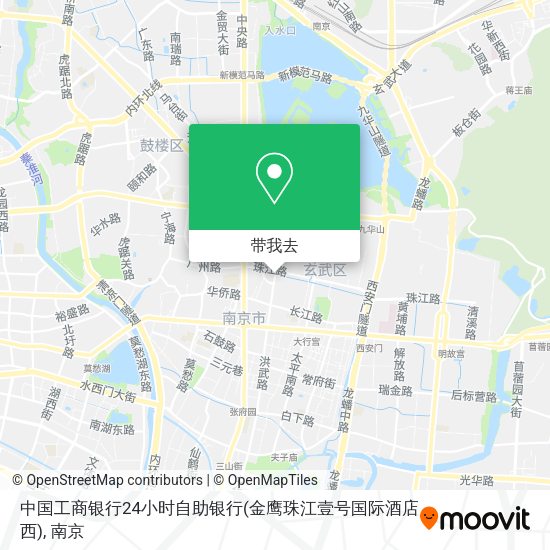 中国工商银行24小时自助银行(金鹰珠江壹号国际酒店西)地图