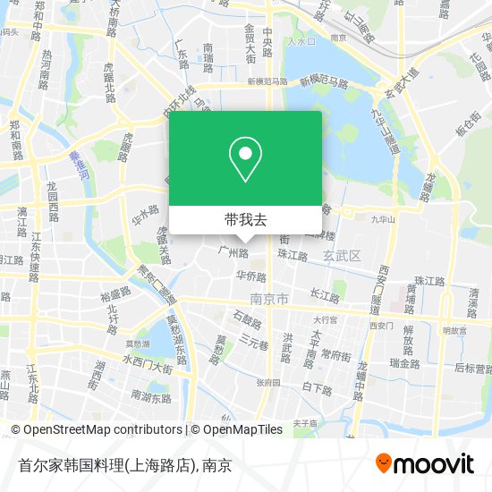 首尔家韩国料理(上海路店)地图