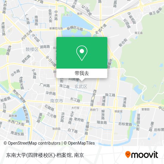 东南大学(四牌楼校区)-档案馆地图