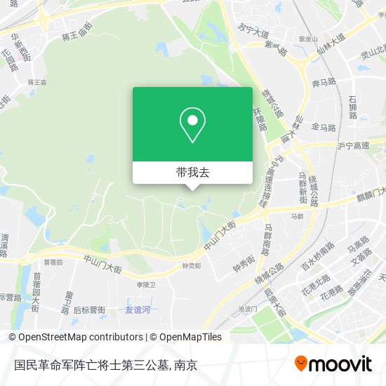 国民革命军阵亡将士第三公墓地图