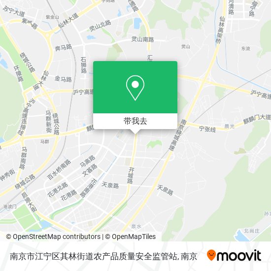 南京市江宁区其林街道农产品质量安全监管站地图