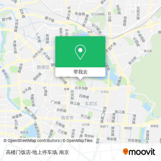 高楼门饭店-地上停车场地图