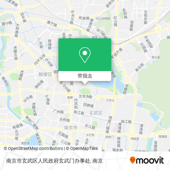 南京市玄武区人民政府玄武门办事处地图