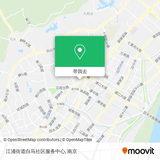 江浦街道白马社区服务中心地图