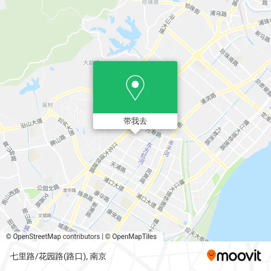七里路/花园路(路口)地图