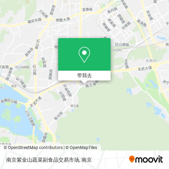 南京紫金山蔬菜副食品交易市场地图