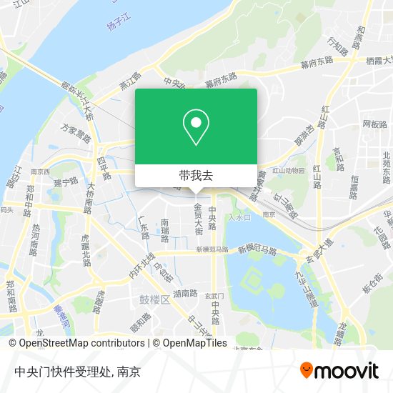 中央门快件受理处地图