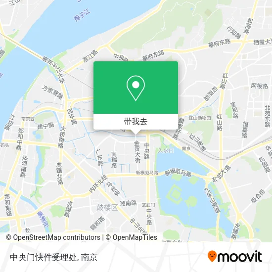中央门快件受理处地图