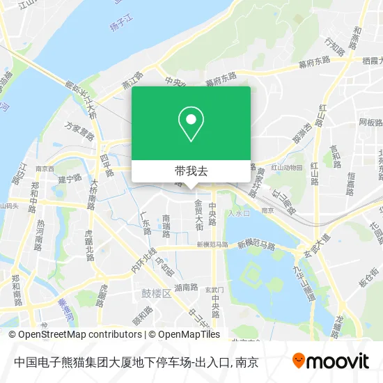 中国电子熊猫集团大厦地下停车场-出入口地图