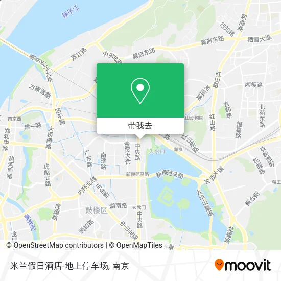 米兰假日酒店-地上停车场地图
