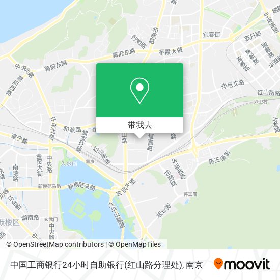 中国工商银行24小时自助银行(红山路分理处)地图