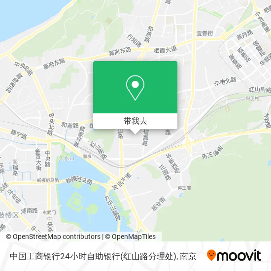 中国工商银行24小时自助银行(红山路分理处)地图