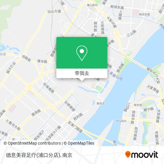 德意美容足疗(浦口分店)地图