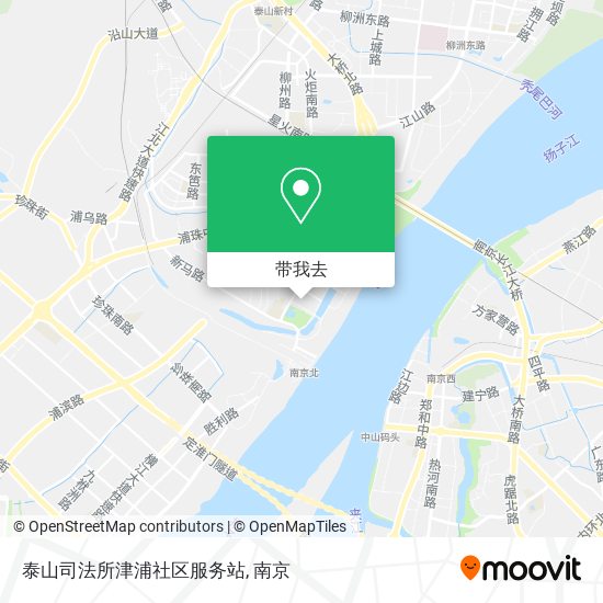 泰山司法所津浦社区服务站地图
