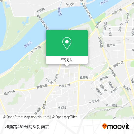 和燕路461号院3栋地图