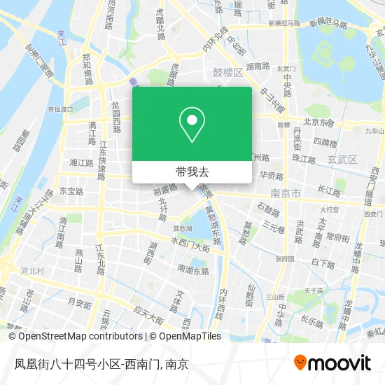 凤凰街八十四号小区-西南门地图