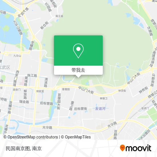 民国南京图地图