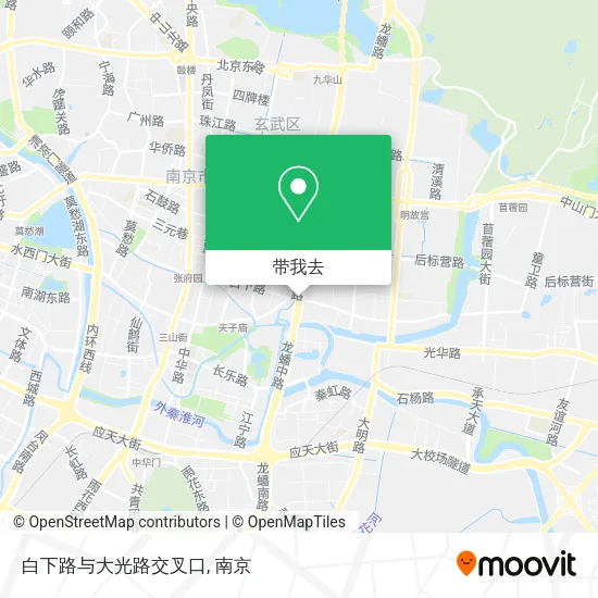 白下路与大光路交叉口地图