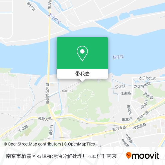 南京市栖霞区石埠桥污油分解处理厂-西北门地图