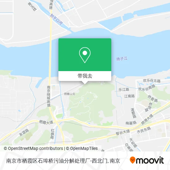 南京市栖霞区石埠桥污油分解处理厂-西北门地图