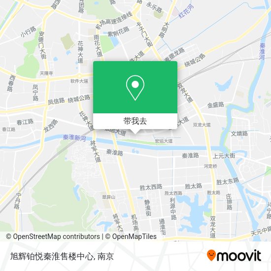 旭辉铂悦秦淮售楼中心地图