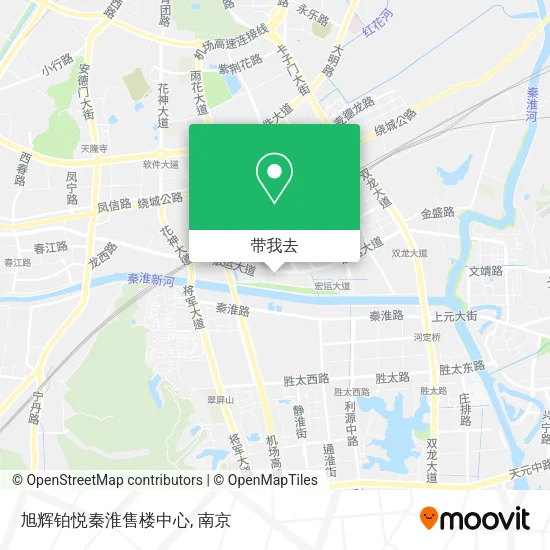 旭辉铂悦秦淮售楼中心地图