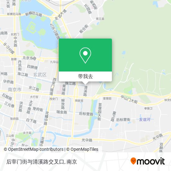 后宰门街与清溪路交叉口地图