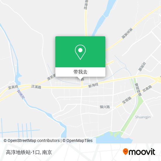 高淳地铁站-1口地图