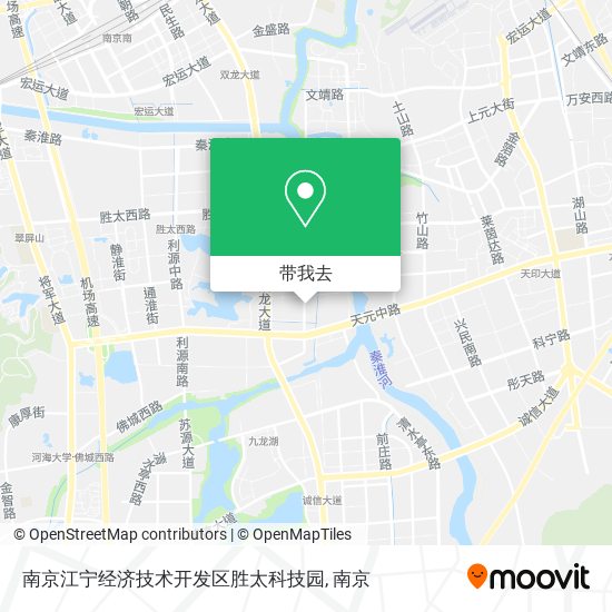 南京江宁经济技术开发区胜太科技园地图