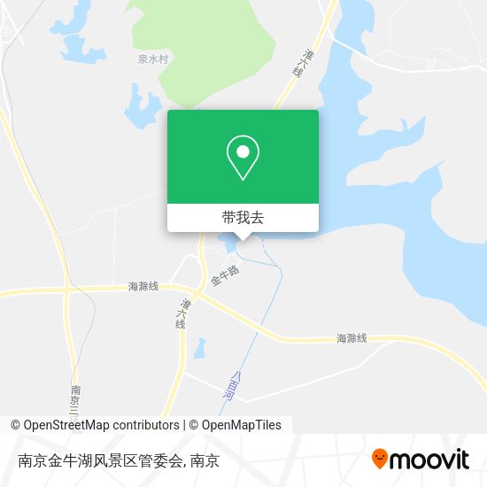 南京金牛湖风景区管委会地图
