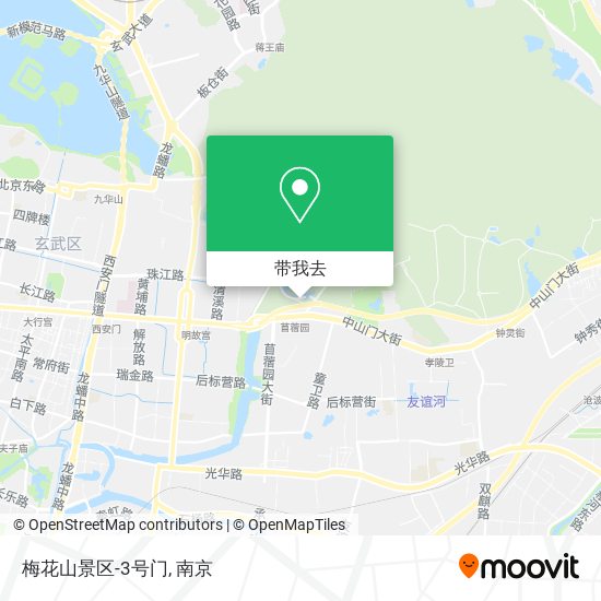 梅花山景区-3号门地图