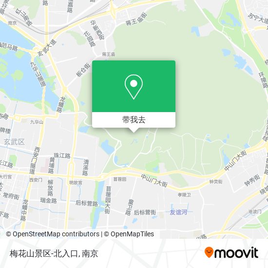 梅花山景区-北入口地图
