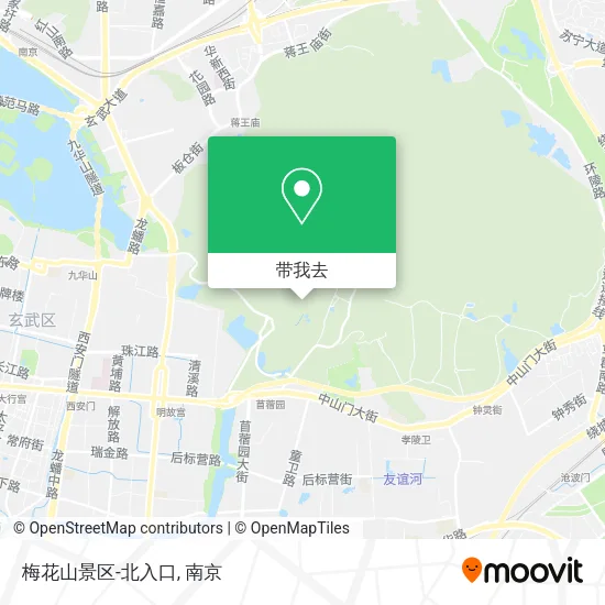 梅花山景区-北入口地图