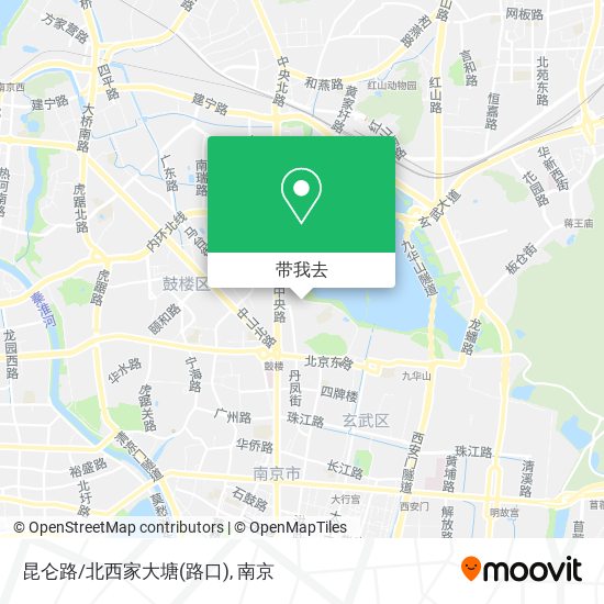 昆仑路/北西家大塘(路口)地图