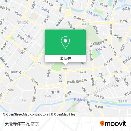 天隆寺停车场地图
