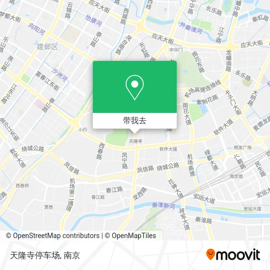 天隆寺停车场地图