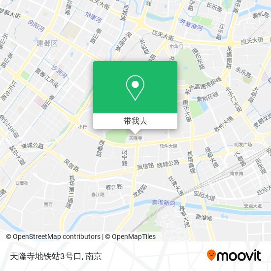 天隆寺地铁站3号口地图
