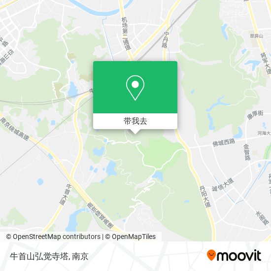 牛首山弘觉寺塔地图