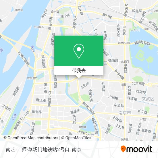 南艺·二师·草场门地铁站2号口地图