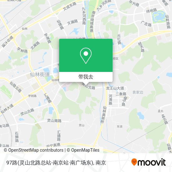 97路(灵山北路总站-南京站·南广场东)地图