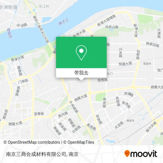 南京三商合成材料有限公司地图