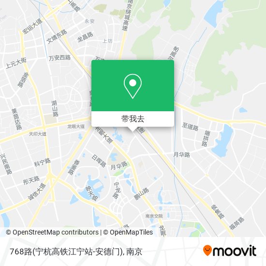 768路(宁杭高铁江宁站-安德门)地图