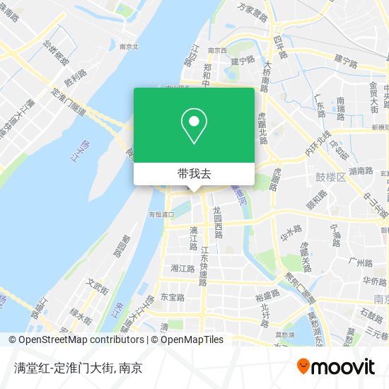 满堂红-定淮门大街地图