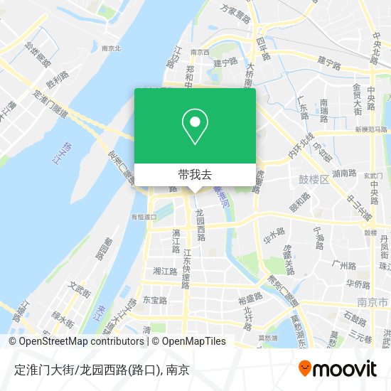 定淮门大街/龙园西路(路口)地图