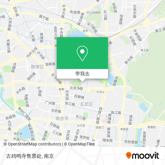 古鸡鸣寺售票处地图