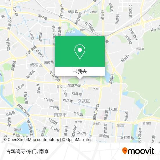 古鸡鸣寺-东门地图