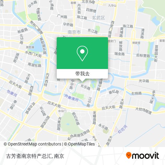 古芳斋南京特产总汇地图
