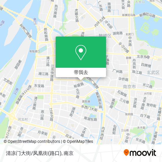 清凉门大街/凤凰街(路口)地图