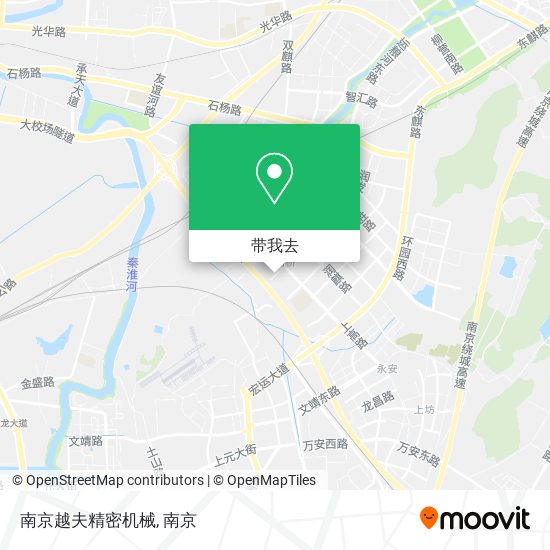南京越夫精密机械地图