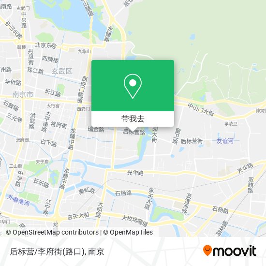 后标营/李府街(路口)地图